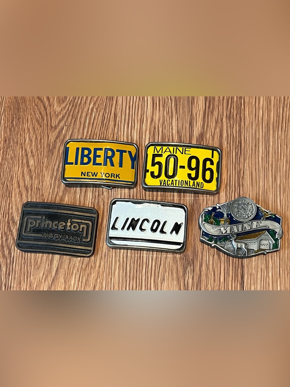 License Plate Belt Buckles